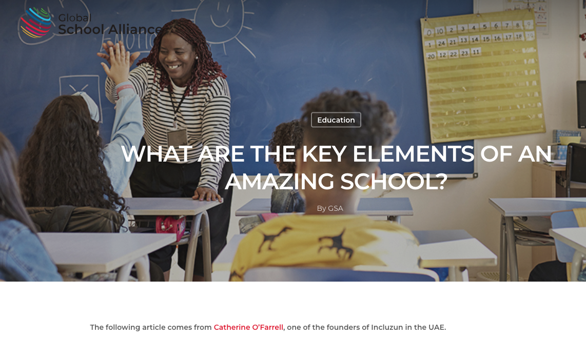 WHAT ARE THE KEY ELEMENTS OF AN AMAZING SCHOOL? Global School Alliance Blog