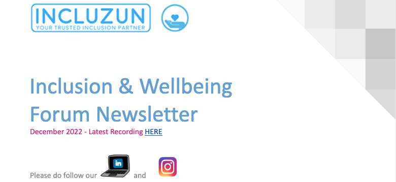 December 2022 Inclusion & Wellbeing Newsletter